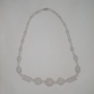 Carved bead necklace
